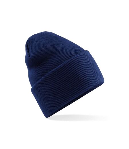 Bonnet Uni À Revers Large Original Adulte Bleu Marine Beechfield