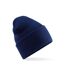Bonnet Uni À Revers Large Original Adulte Bleu Marine Beechfield-2