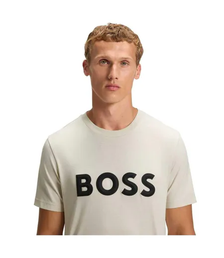 T-shirt Iconic Homme Blanc Boss