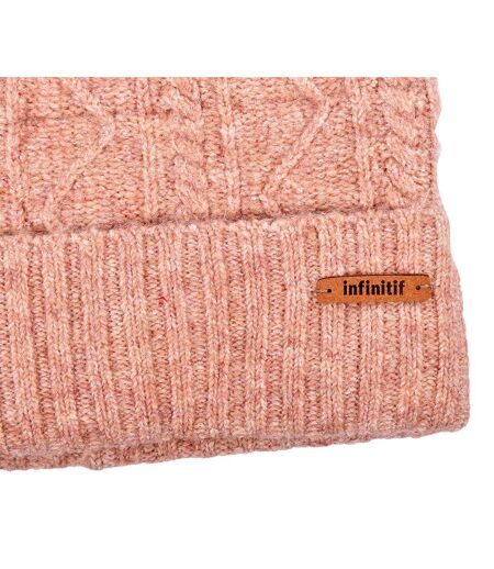 Bonnet Pompon INFINITF Femme 0212 POLAIRE ROSE