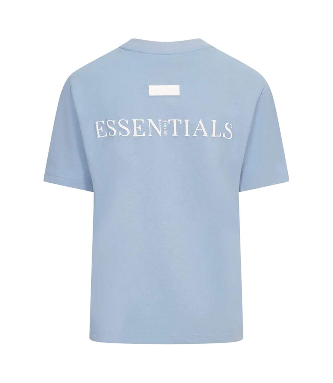 Womens/ladies Essentials Logo Boyfriend T-shirt Mineral Blue Blank Essentials-3