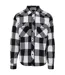 Chemise Motif/style À Carreaux Homme Noir Blanc Build Your Brand-1