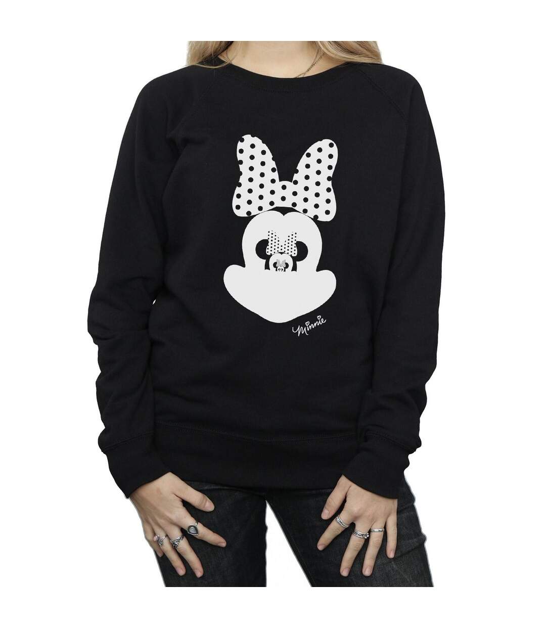 Disney Sweatshirt Minnie Mouse Mirror Illusion - Femmes/Ladies (Noir) - UTBI8503-3