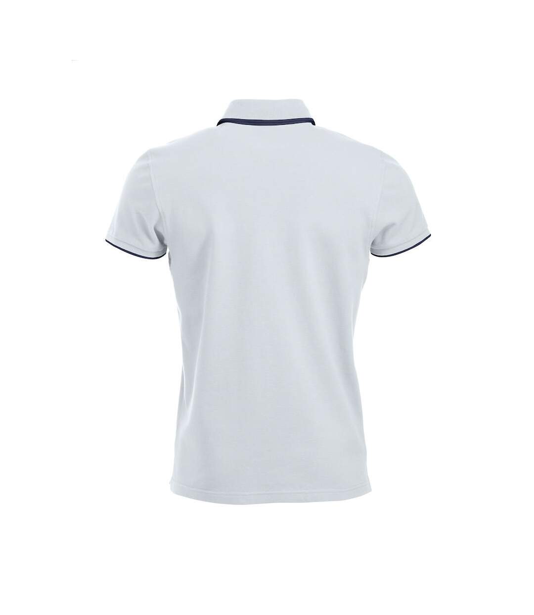 Polo seattle homme blanc / bleu marine foncé Clique-2