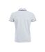 Polo seattle homme blanc / bleu marine foncé Clique-2