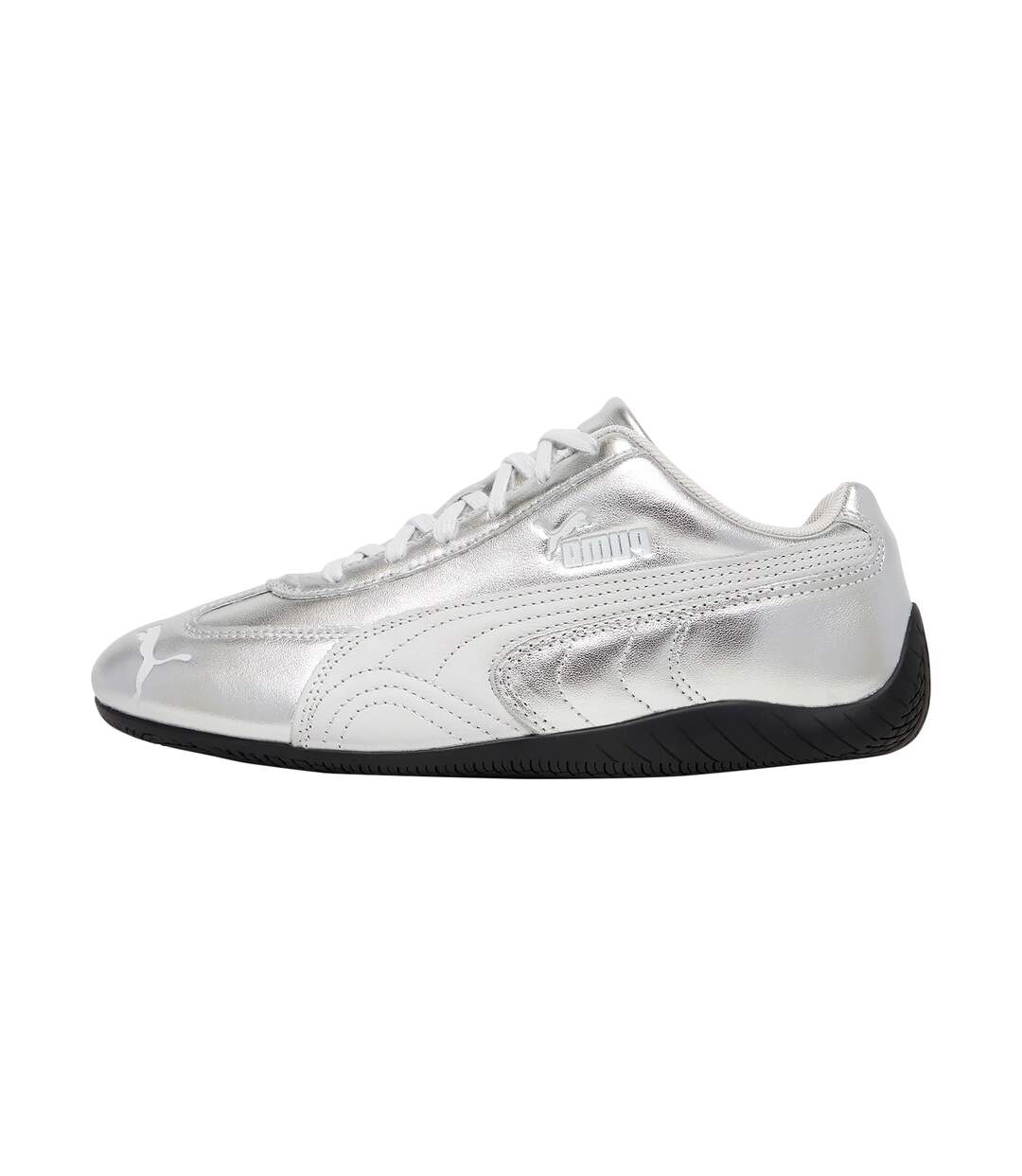 Basket Cuir Puma Speedcat Silver-1