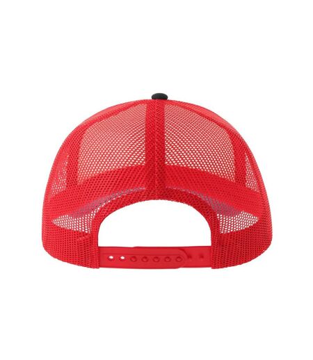 Casquette Trucker Motif/style 5 Panneaux Rapper-s Adulte Blanc Rouge Noir Atlantis
