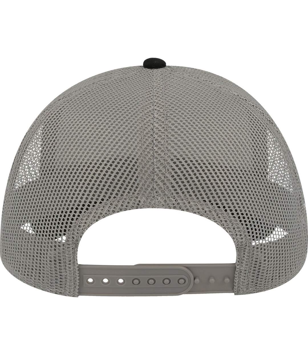Unisex adult rapper 5 panel canvas recycled trucker cap black/grey Atlantis-2