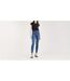 Womens/ladies Mile High Cotton Blend Super Skinny Jeans Denim Levis-1