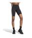 Womens/ladies 3 Stripes Biker Shorts Black White Adidas-4