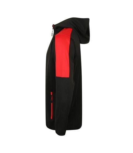 Finden & Hales Mens Type IIR BFE Active Soft Shell Jacket (Black/Red) - UTRW9868
