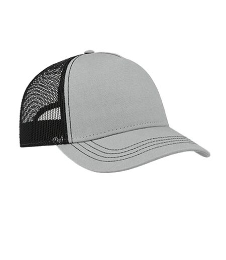 Casquette Trucker Rapper Gris Noir Atlantis Headwear
