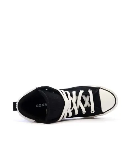 Baskets noires femme converse chuck taylor all star puff