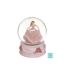 Boule à Neige Musicale Princesse 14cm Rose-1