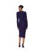 Womens/ladies brillo abstract midi dress blue Principles