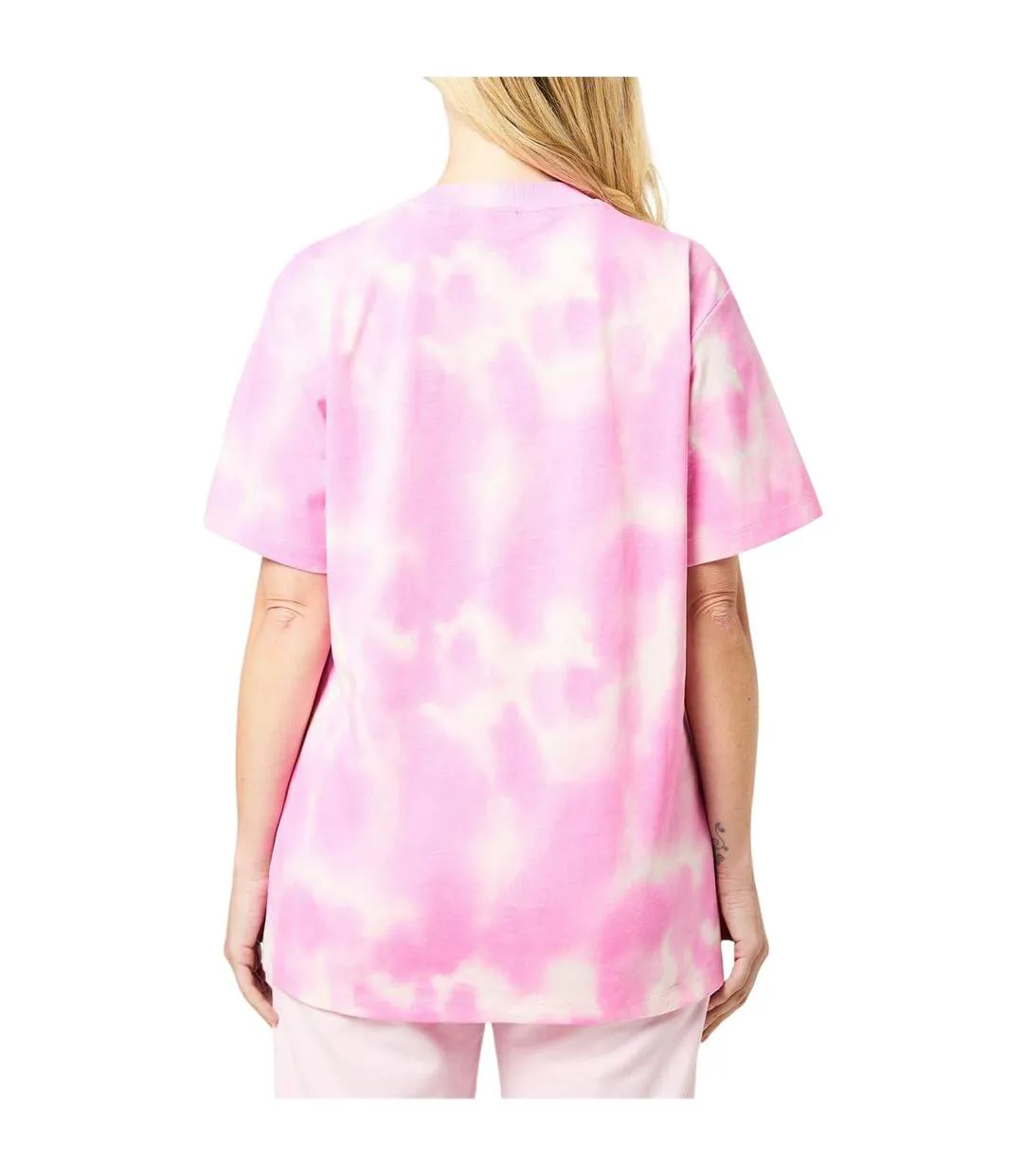 T-shirt Motif/style Tie-dye Femme Rose Moyen Hugo-3