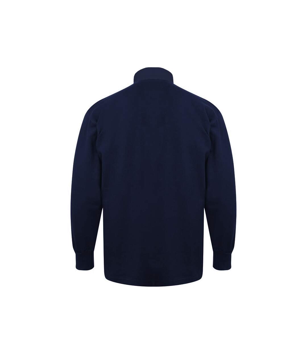 Polo de rugby à manches longues 100% coton homme bleu marine/bleu marine Front Row