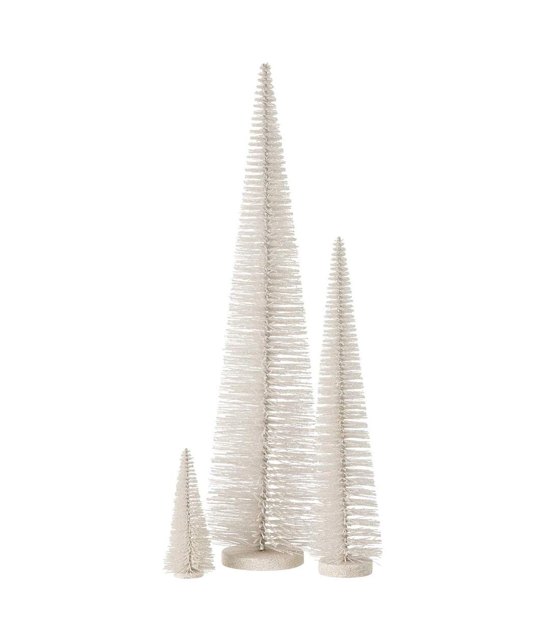 Sapin de Noël Déco Pailleté Josh 61cm Blanc-2