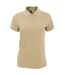 SOLs Womens/Ladies Prime Pique Polo Shirt (Sand) - UTPC494