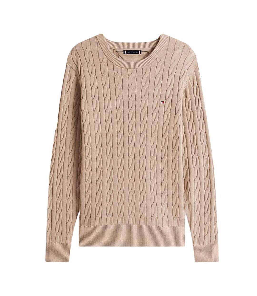 Pull beige homme tommy hilfiger classic-2