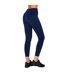 Womens/ladies Seamless High Rise Leggings Navy USA Pro-2