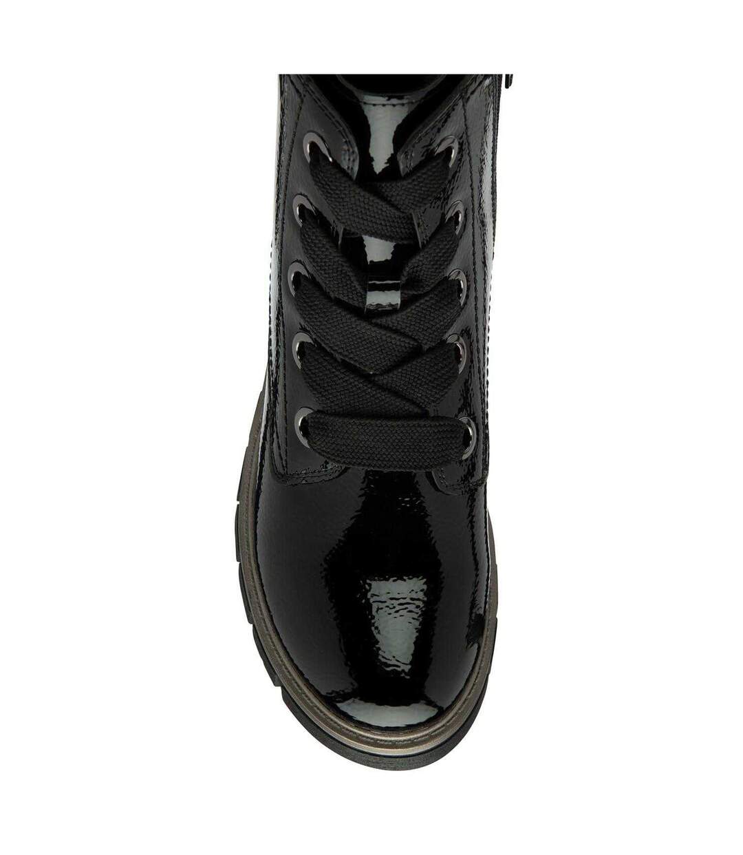 Bottines De Combat Jojo Femme Noir Verni Lotus Shoes-3