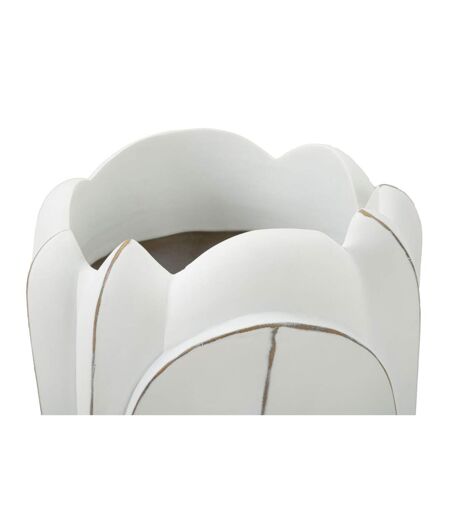Vase Déco en Résine Gardy 48cm Blanc