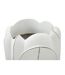Vase Déco en Résine Gardy 48cm Blanc-3