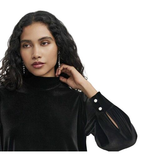 Blouse Manches Bouffantes Femme Noir Finery