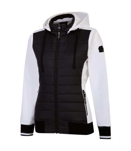 Dare 2B Womens/Ladies Fend Hooded Jacket (Black/White) - UTRG8918