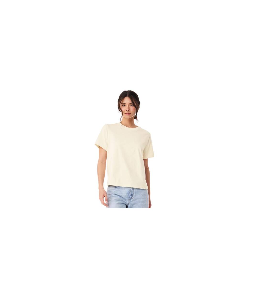 Womens/ladies Heavyweight Boxy T-shirt Natural Bella + Canvas-1
