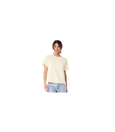 Womens/ladies Heavyweight Boxy T-shirt Natural Bella + Canvas