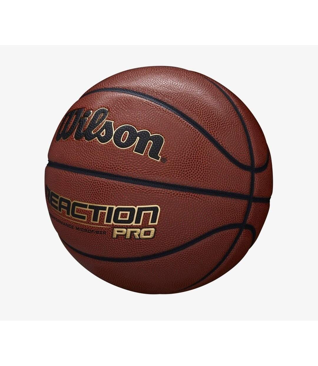 Ballon de basket reaction pro taille 7 marron clair Wilson-2