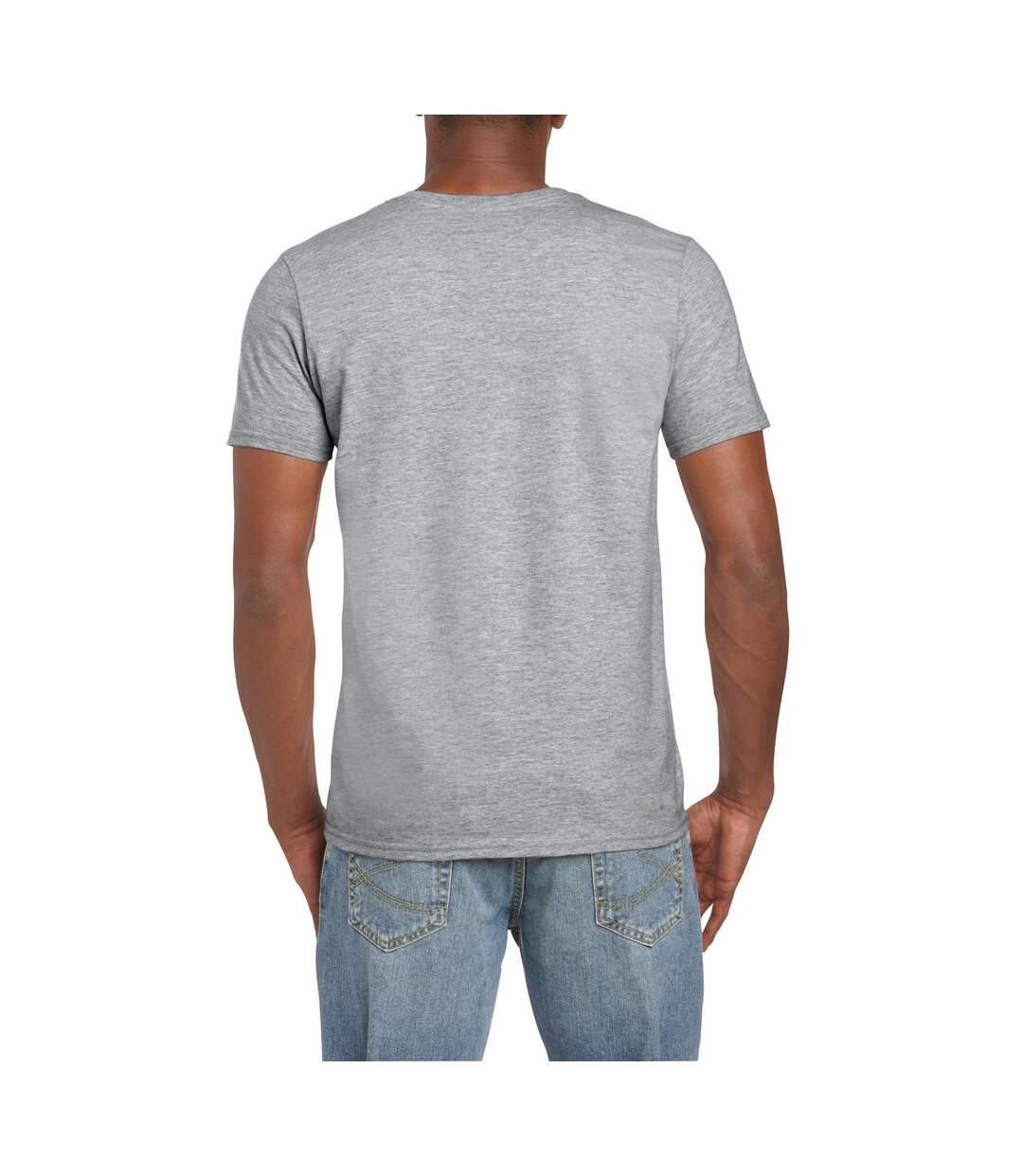 T-shirt manches courtes homme gris Gildan