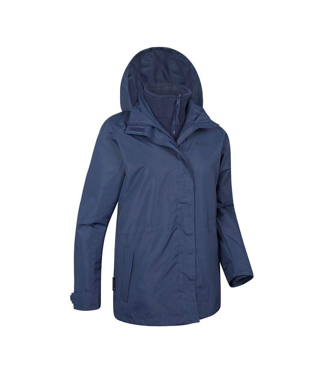 Womens/ladies fell 3 in 1 water resistant jacket navy Mountain Warehouse