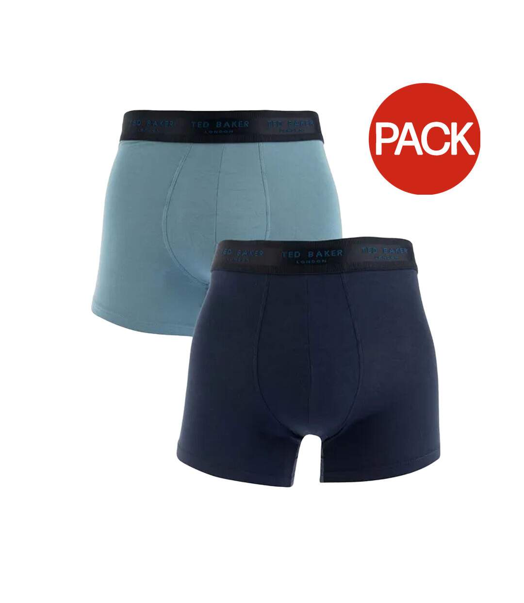 Pack Of 2  Mens Modal Boxer Shorts  Blue Navy Ted Baker-1
