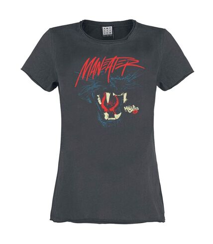 T-shirt maneater femme charbon Amplified Amplified