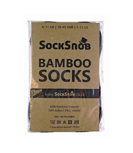 4 Pack Mens Luxury Bamboo No Show Invisible Socks
