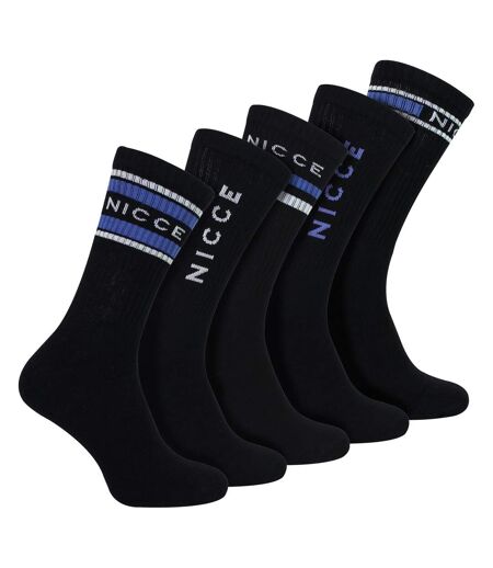 5 Pack Mens Crew Socks - Soft Breathable Cotton Everyday Socks