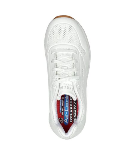 Womens/ladies uno sr work relaxed fit safety shoes white Skechers
