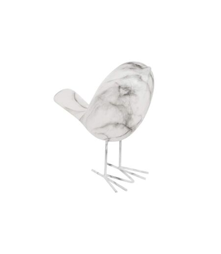 Statuette Oiseau en Céramique Olen 19cm Blanc