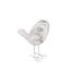 Statuette Oiseau en Céramique Olen 19cm Blanc-1