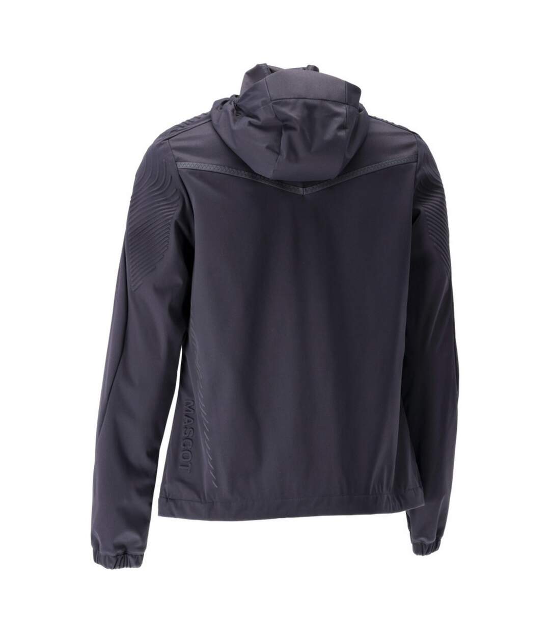 Womens/ladies Customised Stretch Hooded Jacket Dark Navy Mascot-2