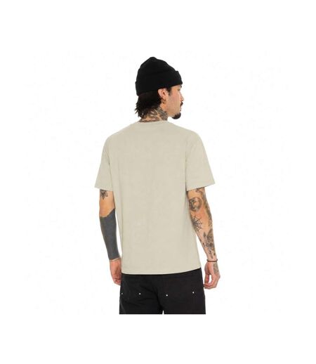 T-shirt col rond en coton homme avec Logo Log9 Crème Vondutch