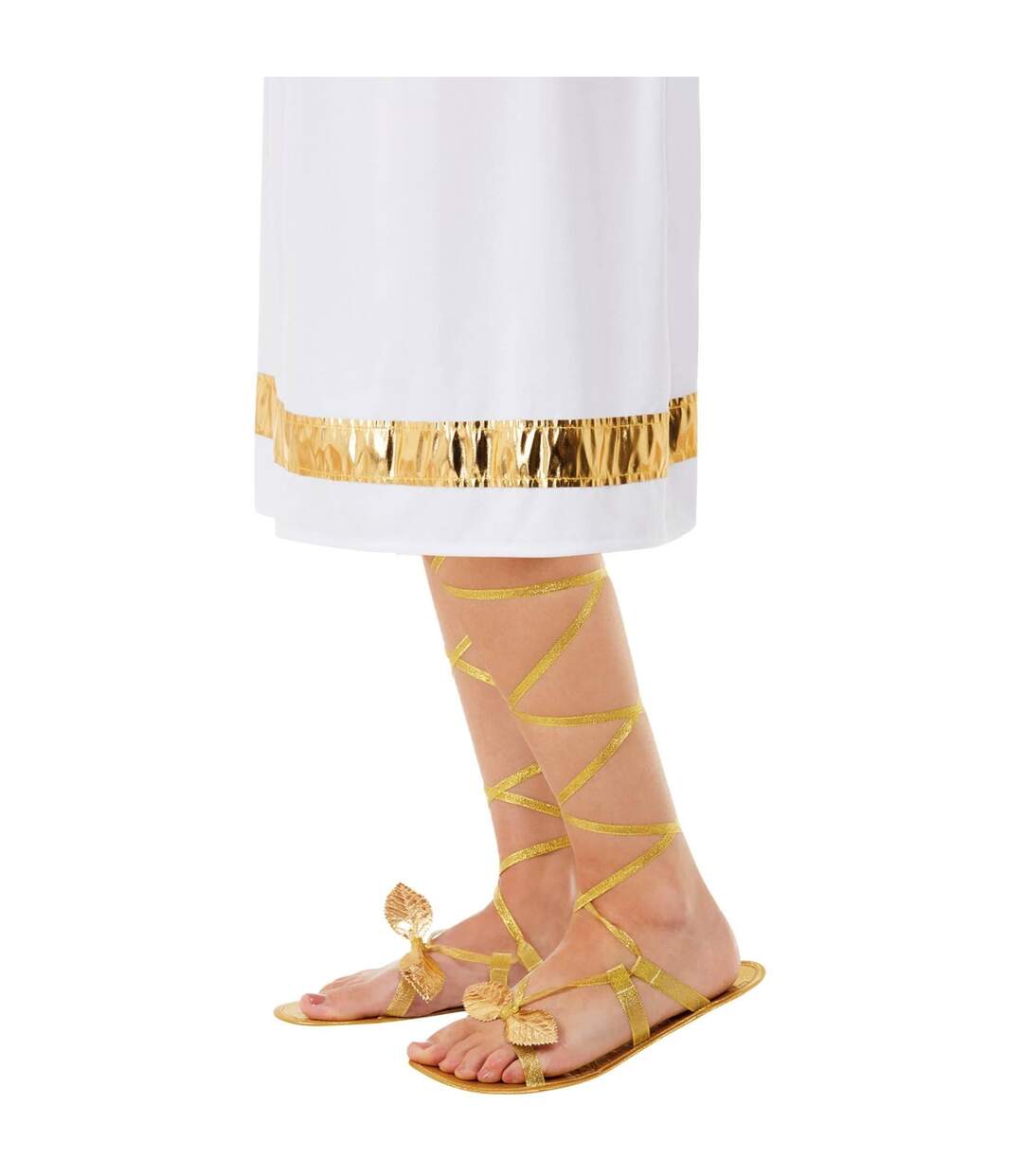 Sandales grecian femme jaune or Smiffys-3