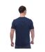 Mens fine stripe short-sleeved t-shirt blue Fred Perry-4