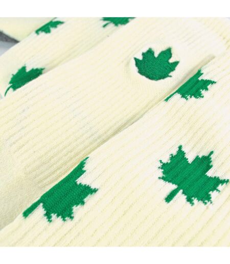 2 Pack Mens Novelty Cotton Rich Weed Leaf Socks