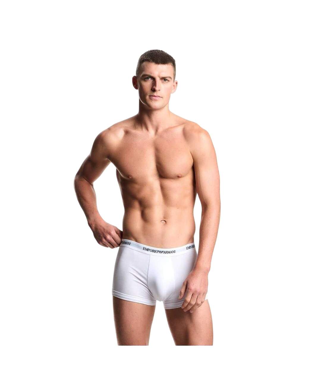 Lot De 3  Sous-vêtements Motif/style Logo Core Homme Blanc Emporio Armani-4