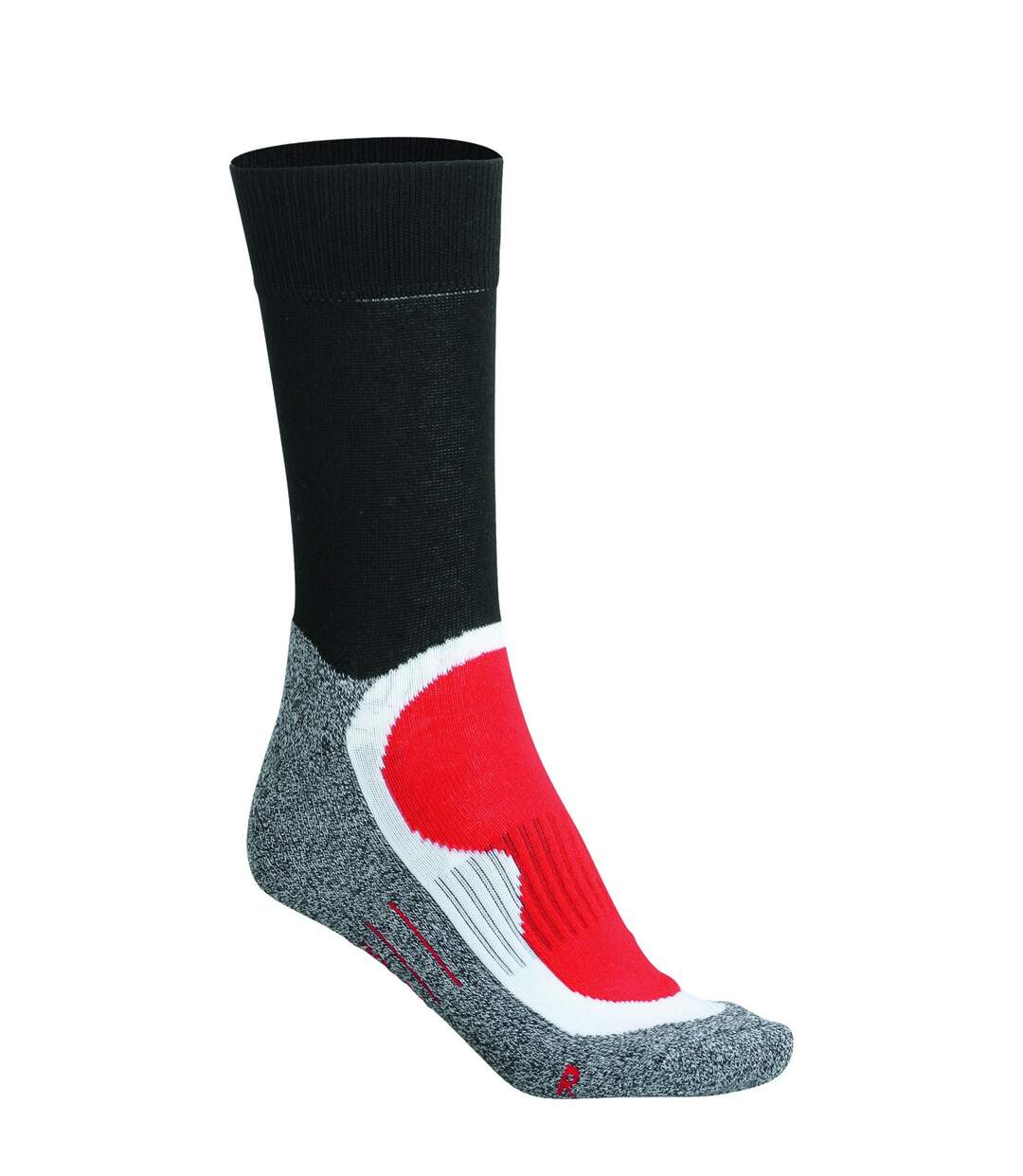 Chaussettes de sport - homme femme - JN211 - rouge et noir-1