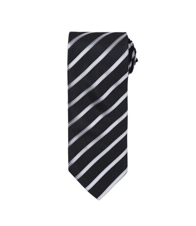 Premier - Cravate - Homme (Noir / Argenté) (Taille unique) - UTPC6126